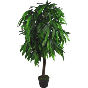 Genuine Leaf Design UK 120cm Tall Artificial Mango Tree - Artificial Tree Genuine Leaf Design UK 120cm Tall Artificial Mango Tree - Artificial Tree