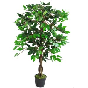 Leaf - Ficus Tree 110cm - Green - Bushy - Artificial Plant Leaf - Ficus Tree 110cm - Green - Bushy - Artificial Plant