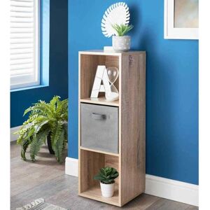Spot On Dealz G-0336 Oak finish - 3 cubes - 1 basket - Bookcase Spot On Dealz G-0336 Oak finish - 3 cubes - 1 basket - Bookcase