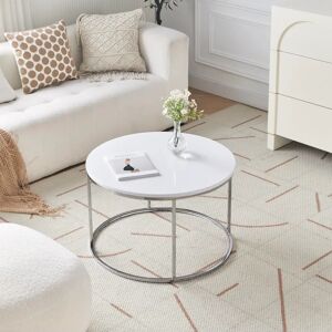 Spot On Dealz - G-0471 - White - Round - Coffee Table Spot On Dealz - G-0471 - White - Round - Coffee Table
