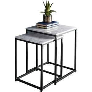 Spot On Dealz - Nest Of 2 Tables - Marble Effect - Tables Spot On Dealz - Nest Of 2 Tables - Marble Effect - Tables