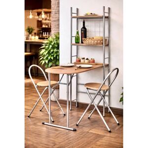 Spot On Dealz - Space Saving Foldable Bar - 2 Seater - Dining Set Spot On Dealz - Space Saving Foldable Bar - 2 Seater - Dining Set