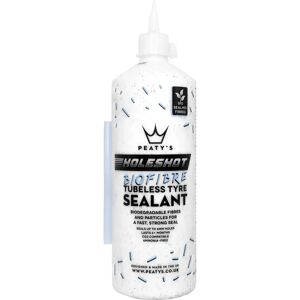 Peaty's Holeshot BioFibre 1L Tubeless Tyre Sealant - White Peaty's Holeshot BioFibre 1L Tubeless Tyre Sealant - White
