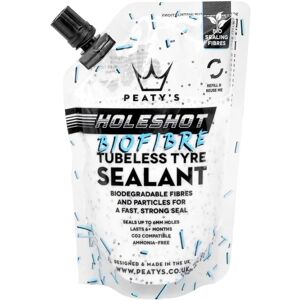 Peaty's Holeshot Biofibre Tubeless Tyre Sealant - White - 120ml Peaty's Holeshot Biofibre Tubeless Tyre Sealant - White - 120ml