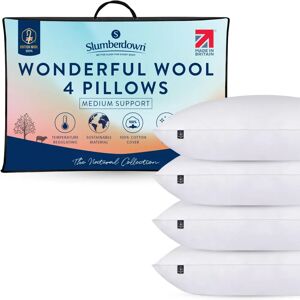 Slumberdown Wonderful Wool Pillow - Support for Side & Back Sleepers Slumberdown Wonderful Wool Pillow - Support for Side & Back Sleepers