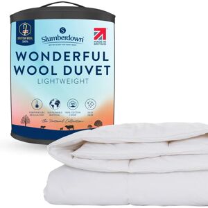 Slumberdown Wonderful Wool Lightweight Duvet - UK Made - White - King Slumberdown Wonderful Wool Lightweight Duvet - UK Made - White - King