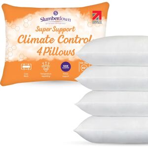 Slumberdown White Climate Control Super Support Pillows - Side Sleeper Firm 4 Pack Slumberdown White Climate Control Super Support Pillows - Side Sleeper Firm 4 Pack