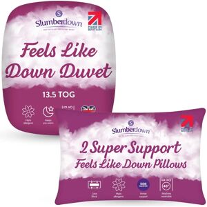 Slumberdown Slumberdown Feels Like Down 13.5 Tog Winter Duvet - Duvet & 2 Pillows - King Slumberdown Slumberdown Feels Like Down 13.5 Tog Winter Duvet - Duvet & 2 Pillows - King