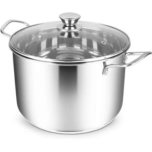 Penguin Home Stainless Steel StockPot - 7L Induction Safe Kitchenware Penguin Home Stainless Steel StockPot - 7L Induction Safe Kitchenware