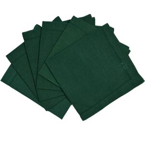 Penguin Home Aspect Aspect Lin avec Faggoting Hemstitched Serviettes réutilisables - Ensemble de 6 - Vert Penguin Home Aspect Aspect Lin avec Faggoting Hemstitched Serviettes réutilisables - Ensemble de 6 - Vert