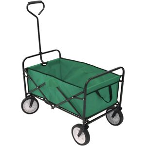 Oypla Green Heavy-Duty Foldable Garden Trolley Oypla Green Heavy-Duty Foldable Garden Trolley
