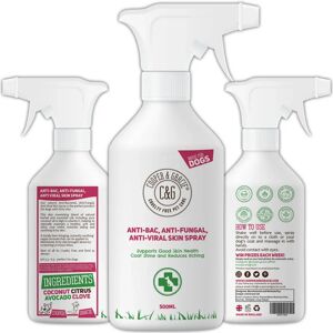 Cooper And Gracie C&G Cruelty free Pet Care - Antibacterial Anti-Fungal Itchy Dog Spray Itch Soothing Animal Skin Cooper And Gracie C&G Cruelty free Pet Care - Antibacterial Anti-Fungal Itchy Dog Spray Itch Soothing Animal Skin
