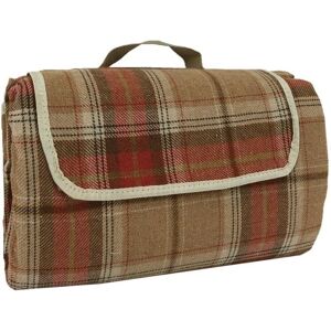 Red Hamper Burnt Orange Polyester Fleece Picnic Rug - Picnic Blanket Red Hamper Burnt Orange Polyester Fleece Picnic Rug - Picnic Blanket