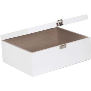 Red Hamper WB072 Pine Wood Storage Box - White Red Hamper WB072 Pine Wood Storage Box - White