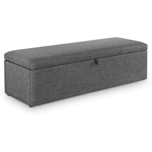 Julian Bowen Sorrento Slate Grey Linen Blanket Box - Blanket Box Julian Bowen Sorrento Slate Grey Linen Blanket Box - Blanket Box