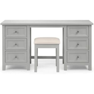 Julian Bowen Maine Dove Grey Wooden Dressing Table Stool - Dressing Table Stool Julian Bowen Maine Dove Grey Wooden Dressing Table Stool - Dressing Table Stool