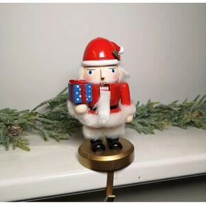 Samuel Alexander 24cm Premier Wooden Christmas Santa Nutcracker Stocking Holder Samuel Alexander 24cm Premier Wooden Christmas Santa Nutcracker Stocking Holder
