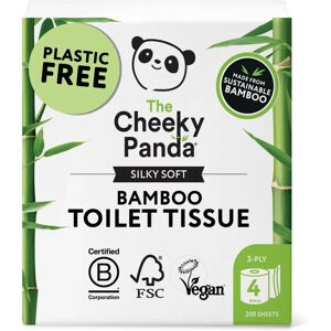 Cheeky Panda Eco-Friendly Bamboo Toilet Tissue - 4 Rolls Cheeky Panda Eco-Friendly Bamboo Toilet Tissue - 4 Rolls