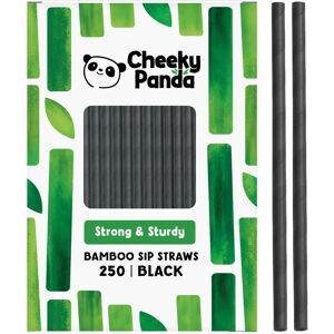 The Cheeky Panda – Bamboo Paper Black Sip Straws Pack of 250 Straws - Straws The Cheeky Panda – Bamboo Paper Black Sip Straws Pack of 250 Straws - Straws