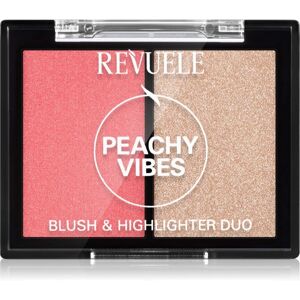 Revuele Peachy Vibes Duo róż i rozświetlacz - Róż i rozświetlacz Revuele Peachy Vibes Duo róż i rozświetlacz - Róż i rozświetlacz