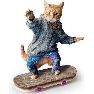 Suck UK Skateboard Grattage pour Chat - Jouet pour Chat - Publicité Suck UK Skateboard Grattage pour Chat - Jouet pour Chat - Publicité