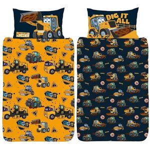 Price Right Home JCB Dig It Duvet Cover Set - Toddler Price Right Home JCB Dig It Duvet Cover Set - Toddler