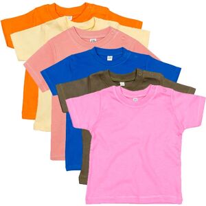 Babybugz BZ002 Støvet Blå 6-12M - Baby T-Shirt Babybugz BZ002 Støvet Blå 6-12M - Baby T-Shirt