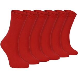Sock Snob Red Cotton Socks - 6 Pairs - Casual & Comfortable Sock Snob Red Cotton Socks - 6 Pairs - Casual & Comfortable