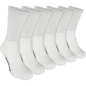 Sock Snob - 6 Paar Mannen Bamboe / Katoen Sport Sokken - Wit - Maat UK 6-11 Sock Snob - 6 Paar Mannen Bamboe / Katoen Sport Sokken - Wit - Maat UK 6-11