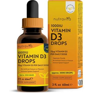 Nutravita - Vitamin D3 Drops - 25µg per drop - Supplement Nutravita - Vitamin D3 Drops - 25µg per drop - Supplement