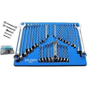 US PRO Tools - 32pc - Combo Spanners - Metric/SAE - Spanners US PRO Tools - 32pc - Combo Spanners - Metric/SAE - Spanners