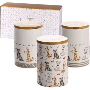 Spotted Dog Gift Company Kitchen Canisters Set 3 Ceramic Storage Jars - Dog-Themed Kitchen Storage Spotted Dog Gift Company Kitchen Canisters Set 3 Ceramic Storage Jars - Dog-Themed Kitchen Storage