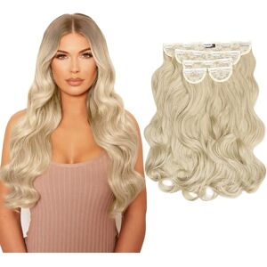 Lullabellz Super Thick 22" 5 Piece Natural Wavy Clip In Extensions - Light Blonde Lullabellz Super Thick 22" 5 Piece Natural Wavy Clip In Extensions - Light Blonde