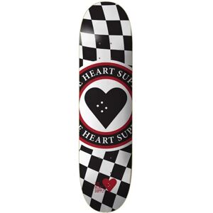 Heart Supply Insignia Check Skateboard - 8" Schwarz - Skateboard Heart Supply Insignia Check Skateboard - 8" Schwarz - Skateboard