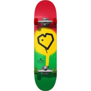 Blueprint V2 Heart Skateboard Rasta - Skateboard Blueprint V2 Heart Skateboard Rasta - Skateboard
