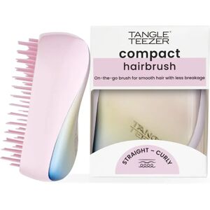 Tangle Teezer Pearlescent Matte Chrome Compact Hairbrush - Travel Friendly Tangle Teezer Pearlescent Matte Chrome Compact Hairbrush - Travel Friendly