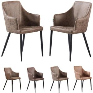 Life Interiors Zaragoza Faux Leather Chair - Set of 2 - Dining & Living Life Interiors Zaragoza Faux Leather Chair - Set of 2 - Dining & Living