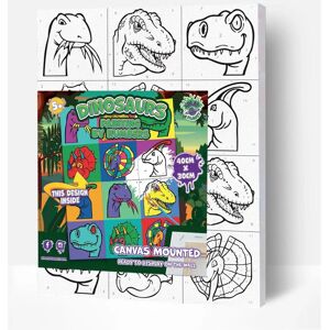 Splat Planet Dinosaur Pop Art Kit de Peinture par Numéros - Kit d'Art - Publicité Splat Planet Dinosaur Pop Art Kit de Peinture par Numéros - Kit d'Art - Publicité