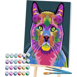 Splat Planet Cat Paint By Numbers Art Kit - Art Kit Splat Planet Cat Paint By Numbers Art Kit - Art Kit