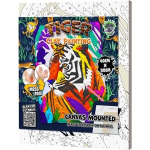 Splat Planet Peinture en argile Tigre - Ensemble artistique 30x40cm - Publicité Splat Planet Peinture en argile Tigre - Ensemble artistique 30x40cm - Publicité