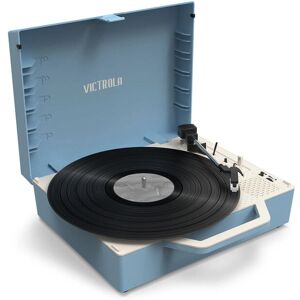 Victrola Re-Spin Blue Turntable - Sustainable, 3-Speed, Bluetooth Victrola Re-Spin Blue Turntable - Sustainable, 3-Speed, Bluetooth