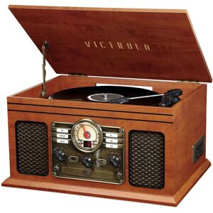 Victrola Mahogany 6-in-1 Bluetooth Turntable - Turntable Victrola Mahogany 6-in-1 Bluetooth Turntable - Turntable