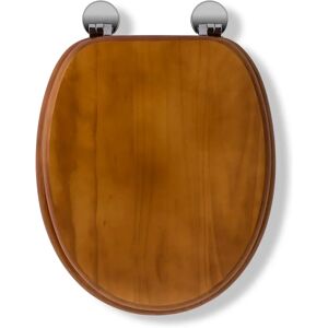 Croydex WL602250H Antique Pine Toilet Seat - Toilet seat with anti-bacterial, wood, fits always Croydex WL602250H Antique Pine Toilet Seat - Toilet seat with anti-bacterial, wood, fits always