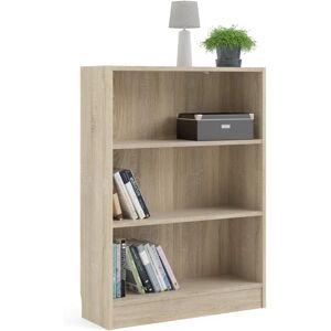 Furniture To Go Low Wide Bookcase Oak - 2 Shelves Furniture To Go Low Wide Bookcase Oak - 2 Shelves