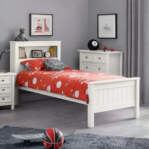 Julian Bowen Maine Bookcase Bed - Surf White - Bed Frame Julian Bowen Maine Bookcase Bed - Surf White - Bed Frame