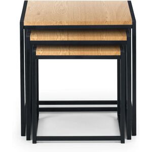 Only Oak Furniture Tribeca Nest Of 3 Tables - Oak Only Oak Furniture Tribeca Nest Of 3 Tables - Oak