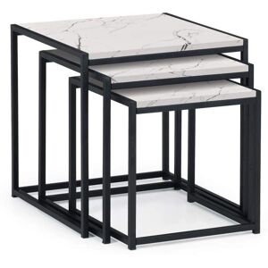 Julian Bowen Tribeca Marble Effect Nest of Tables - Modern, Space-Saving, Stylish Julian Bowen Tribeca Marble Effect Nest of Tables - Modern, Space-Saving, Stylish