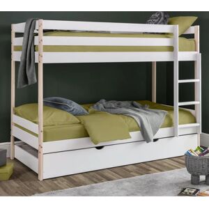 Julian Bowen Nova Bunk Bed - White/Pine, Space-saving, 6+ yrs Julian Bowen Nova Bunk Bed - White/Pine, Space-saving, 6+ yrs