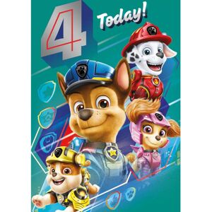 Danilo Promotions PA090 - Paw Patrol 4th Birthday Card Danilo Promotions PA090 - Paw Patrol 4th Birthday Card