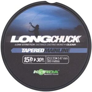 Korda LongChuck Tapered Mainline - 300m, 10-30lb, Clear Korda LongChuck Tapered Mainline - 300m, 10-30lb, Clear